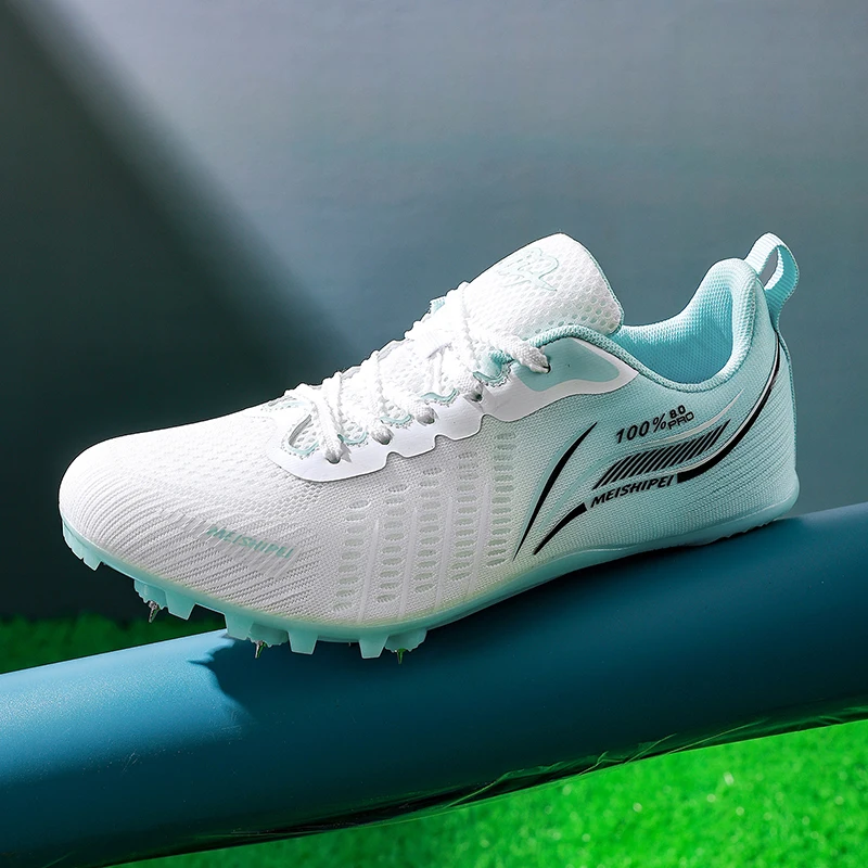 8 Nails Track and Field Spikes, Professional Sprint Shoes for Men, Breathable Athletics Racing Sneakers, Fast Shipping