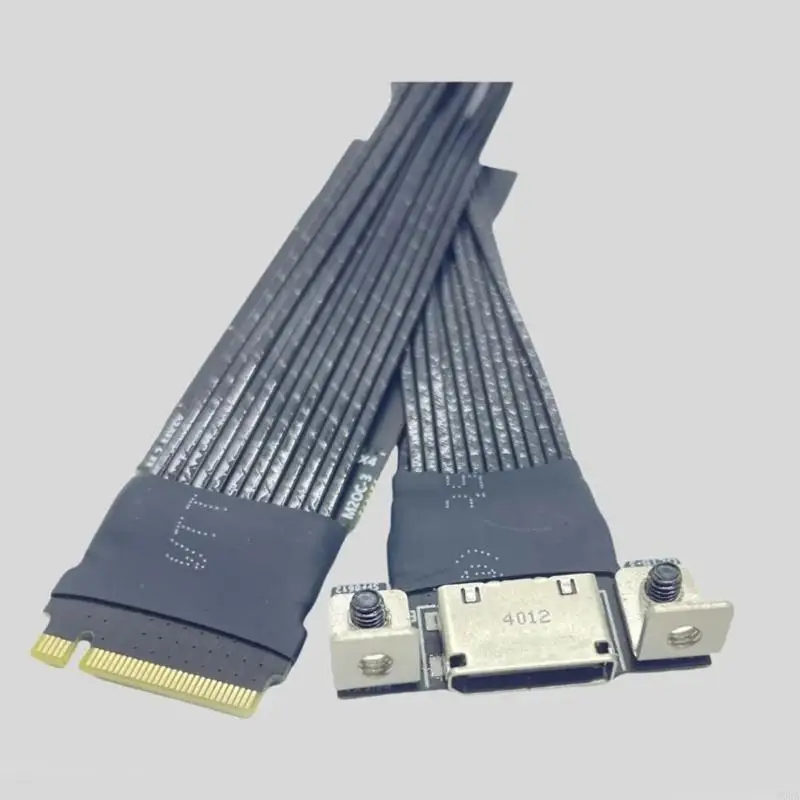 M.2 to Oculink 4i SFF8611 Extension Cable Silver Plating Wire for Desktop and Notebook Conversion with Optional Length