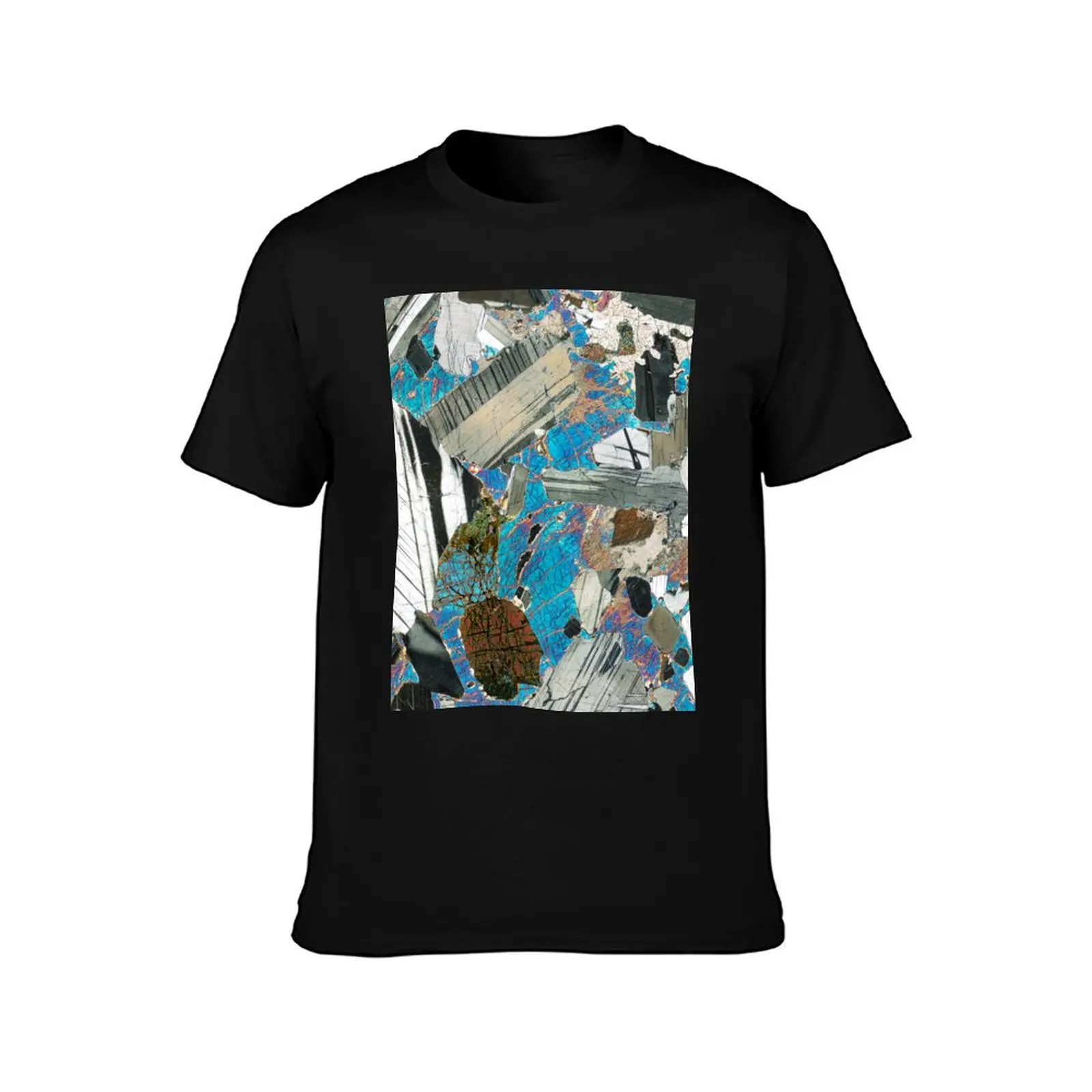 Gabbro from Huntly, Scotland rock thin section microscope photo - Scottish geology gift T-Shirt Summer Sports Quick Dry T-Shirt