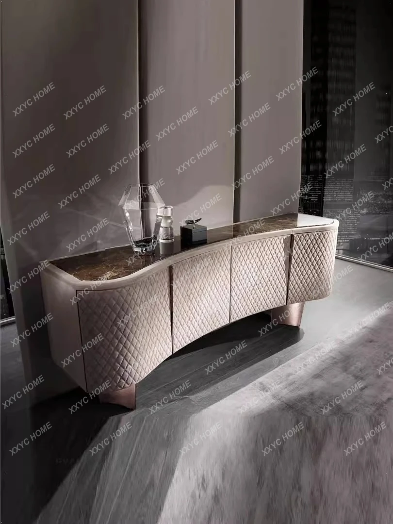ML 2 meters long light luxury four-door dining side marble entrance cabinet modern simple TV cabinet high customization
