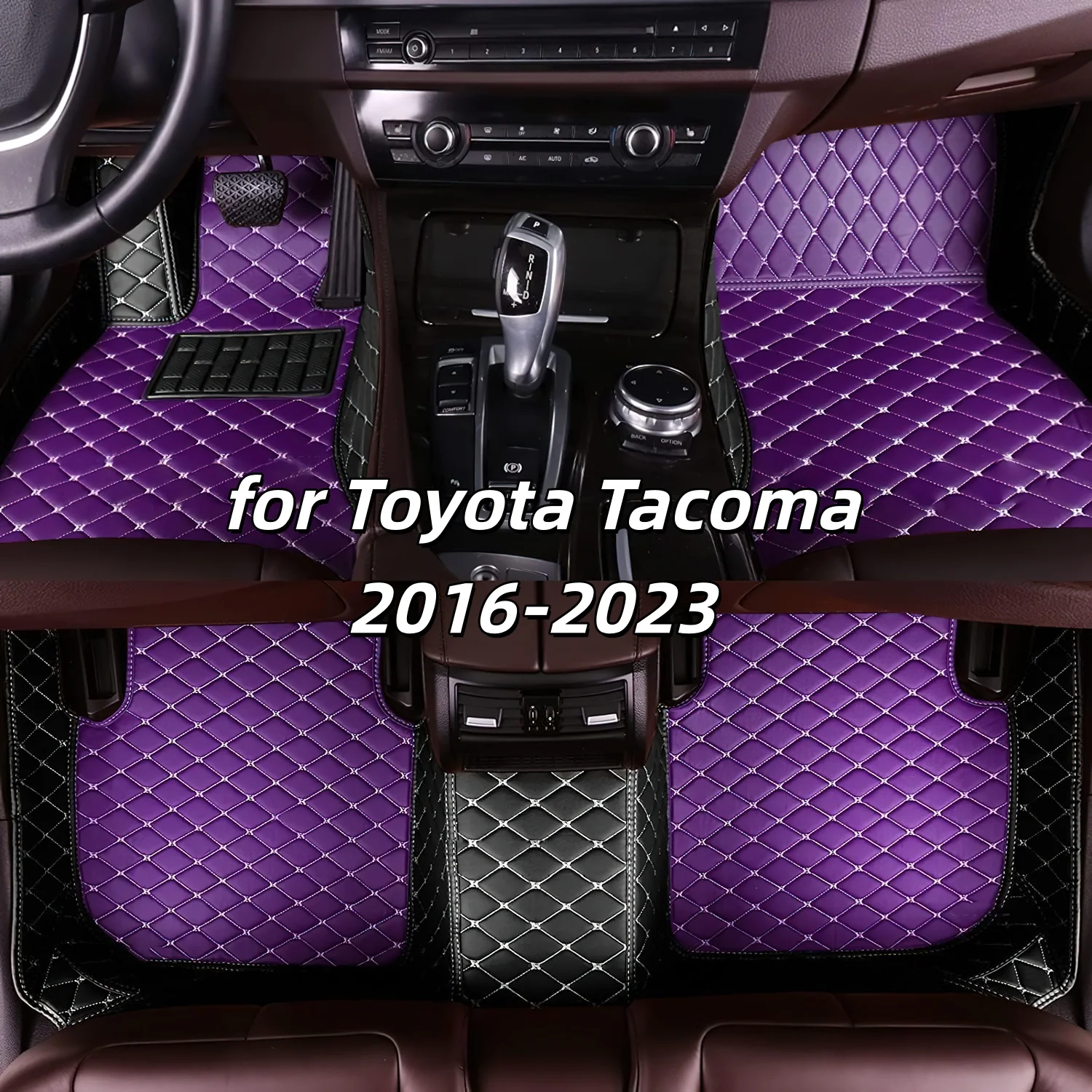 

Аксессуары, автомобильные коврики для Toyota Tacoma 2016-2023, автомобильные кожаные коврики, полный комплект, автомобильные коврики для ног, коврики