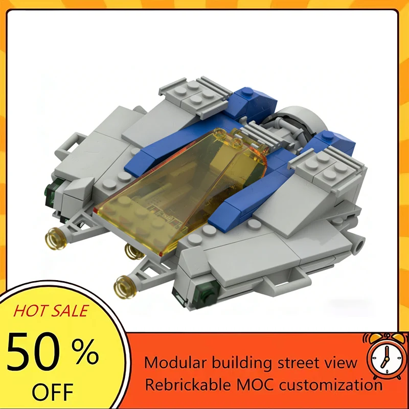 

Набор из 147 деталей: Популярная модель космического корабля из фильма «Звездные войны», конструктор MOC, модульные технологичные блоки, подарок на праздник, игрушка для сборки, детский набор