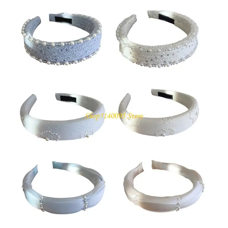 Dxae feminina exclusiva com enfeites miçangas, acessórios cabelo da faixa cabelo elegante para ocasiões