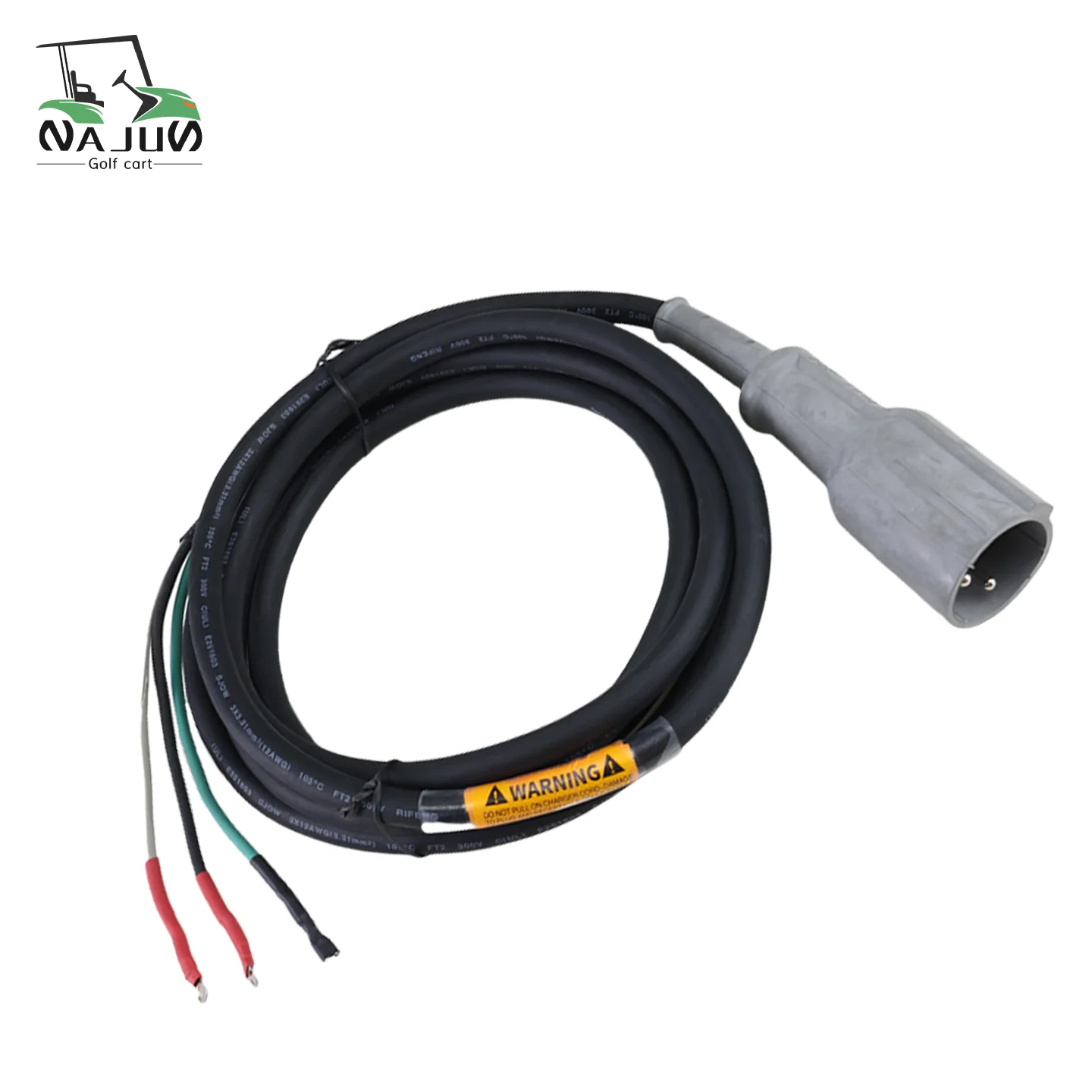

ClubCar 3.3m Charging Plug Cable 48V DC for Clubcar 2007-UP Black & 2014-UP 2014-UP Yellow OEM#105070101 1050701-01 101828901