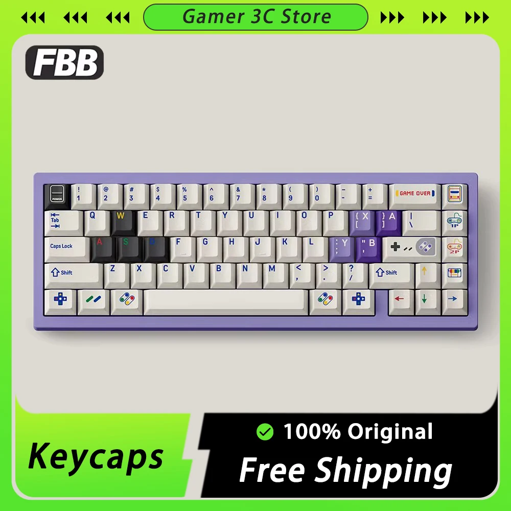 

FBB MAKER SFC1990 Mechanical Keyboard Keycaps Set 171 Keys PBT Sublimation Keycap Personalized Pc Gamer Accessories Office Gifts