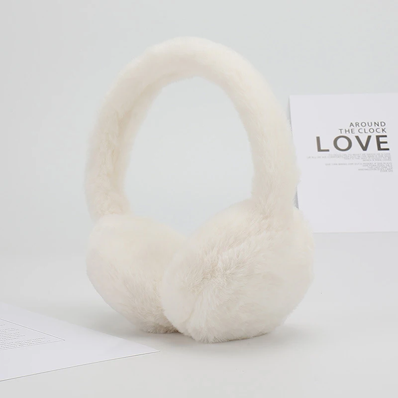 1pc macio de pelúcia orelha mais quente inverno quente earmuffs capa de orelha ao ar livre proteção contra frio orelha-muffs dobrável earflap