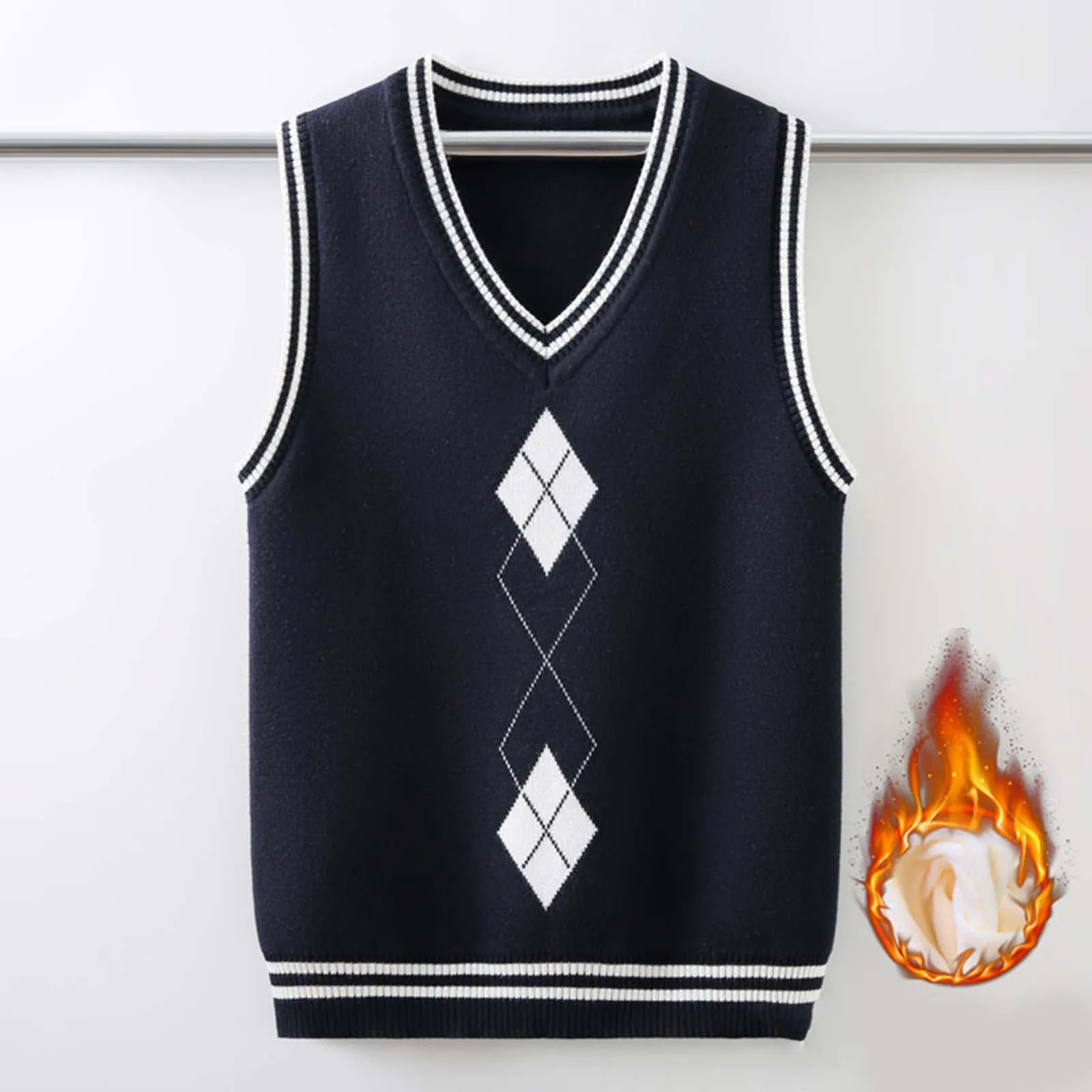 

Boys 12-14 Clothes Childrens Soft And Comfortable Knitted Vest Fashionable And Casual Boys And Boys Button down Sweater Vest