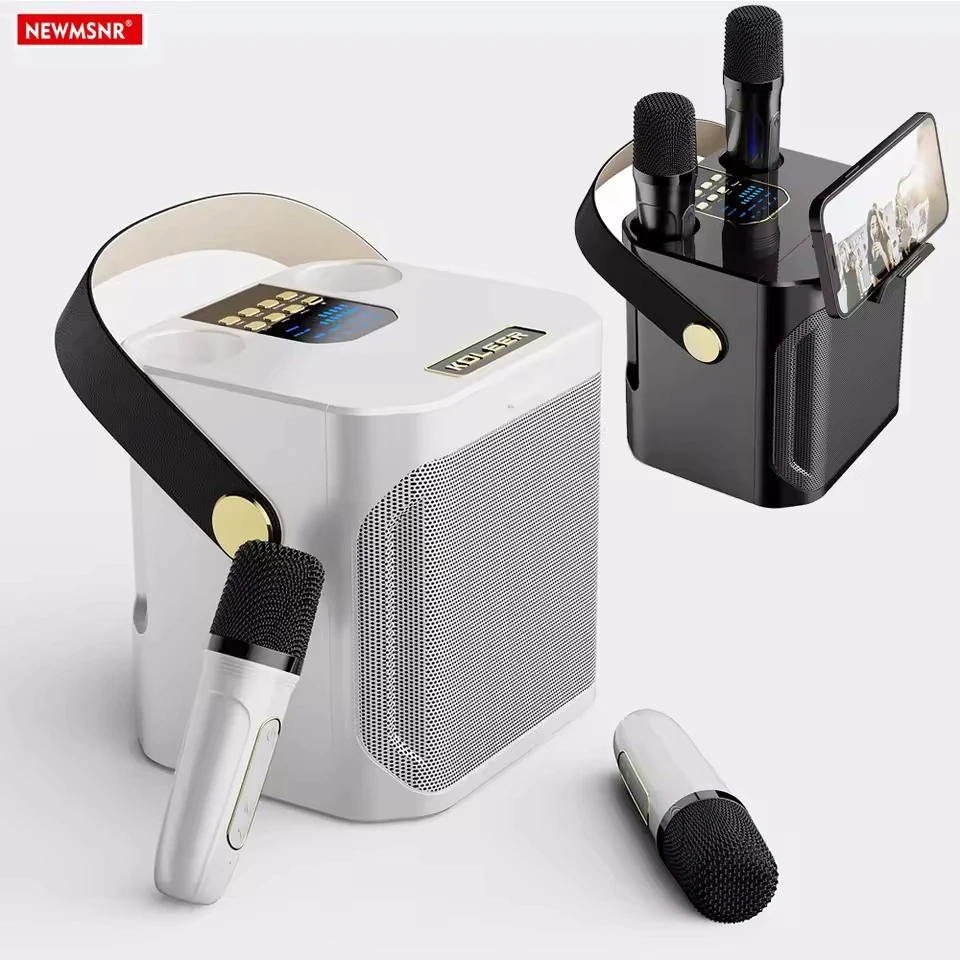 Karaoke Portable Wireless Subwoofer Powerful Bluetooth Speaker With Microphone Sound Box Music Machine Caixa De Som High Power