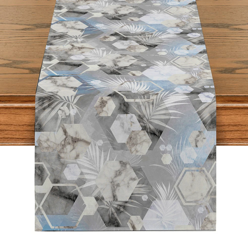 

Flower Geometry Table Runner Dresser Decor for Kitchen Holiday Party Table Runners Home Dining Room Kitchen Table Decoration