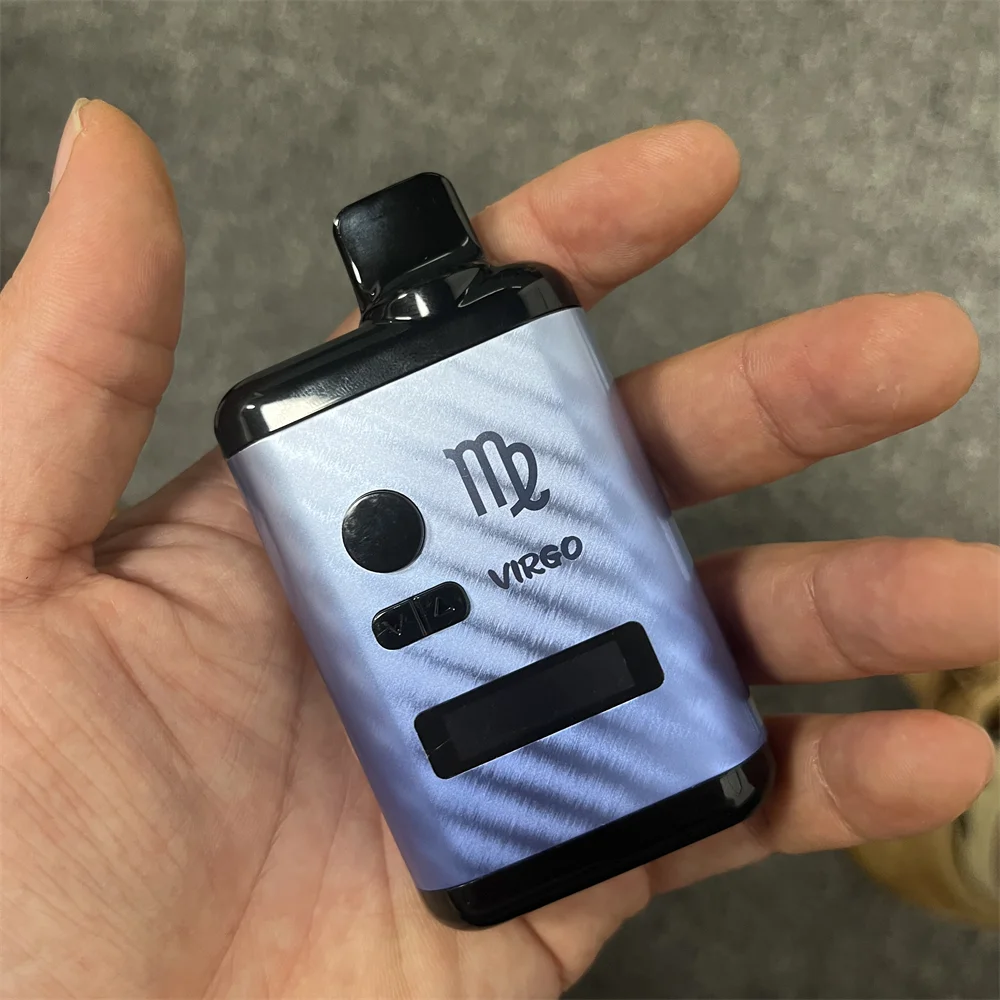 Kit Vaporizador com Tela OLED, Erva Seca, Vaporizador Herbal, Controle de Temperatura, Tabaco Vape Pen, Bateria 1300mAh, E Cigarette ANIX VIRGO