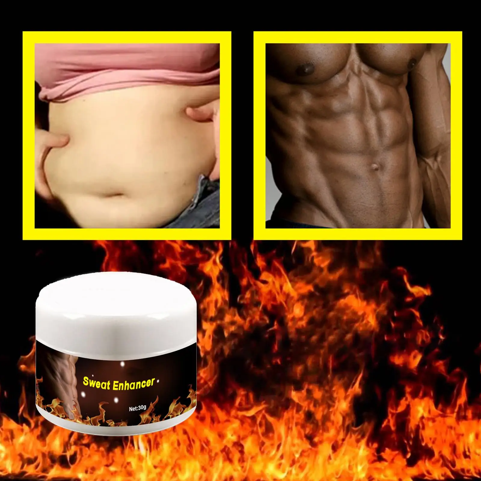 

Abdominal Muscle Cream Burn Fat Product Out Ointment for Belly Men Women Gym Belly Shaping Cream Thighs Leg Stomach Fat burner