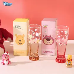 Disney Strawberry Bear Glass Cute Winnie The Pooh Cartoon Children's Milk Cup Large Capacity Household Friend Gift