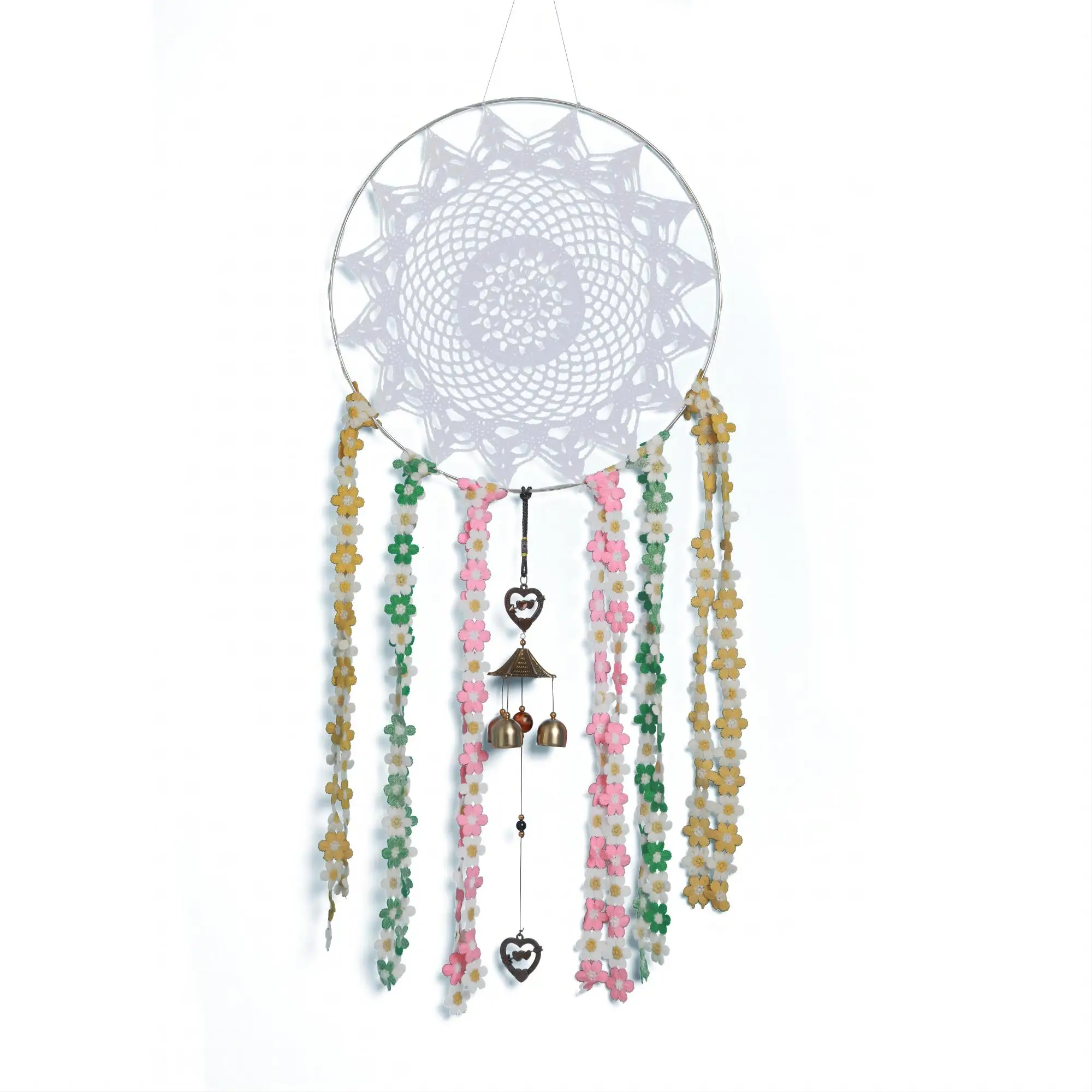 

Large Handmade Wall Hanging Dream Catcher Dangling Windchimes Window Door Porch Patio Balcony Sitting Room Bedroom Decorations