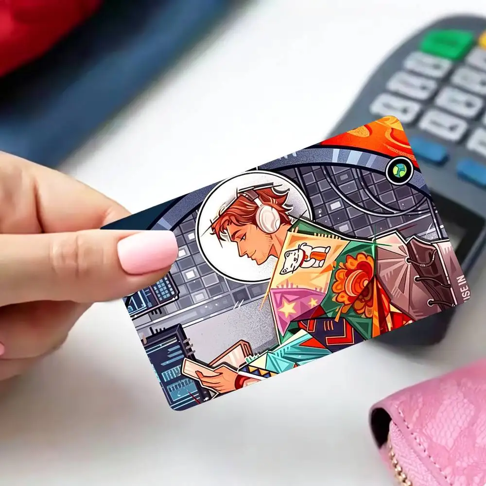 COOL P-Project Hail Mary Ryan Gosling   4pcs 1Set Card Stickers Small Waterproof Chip 4PCS Card Sticker Anti-Scratch