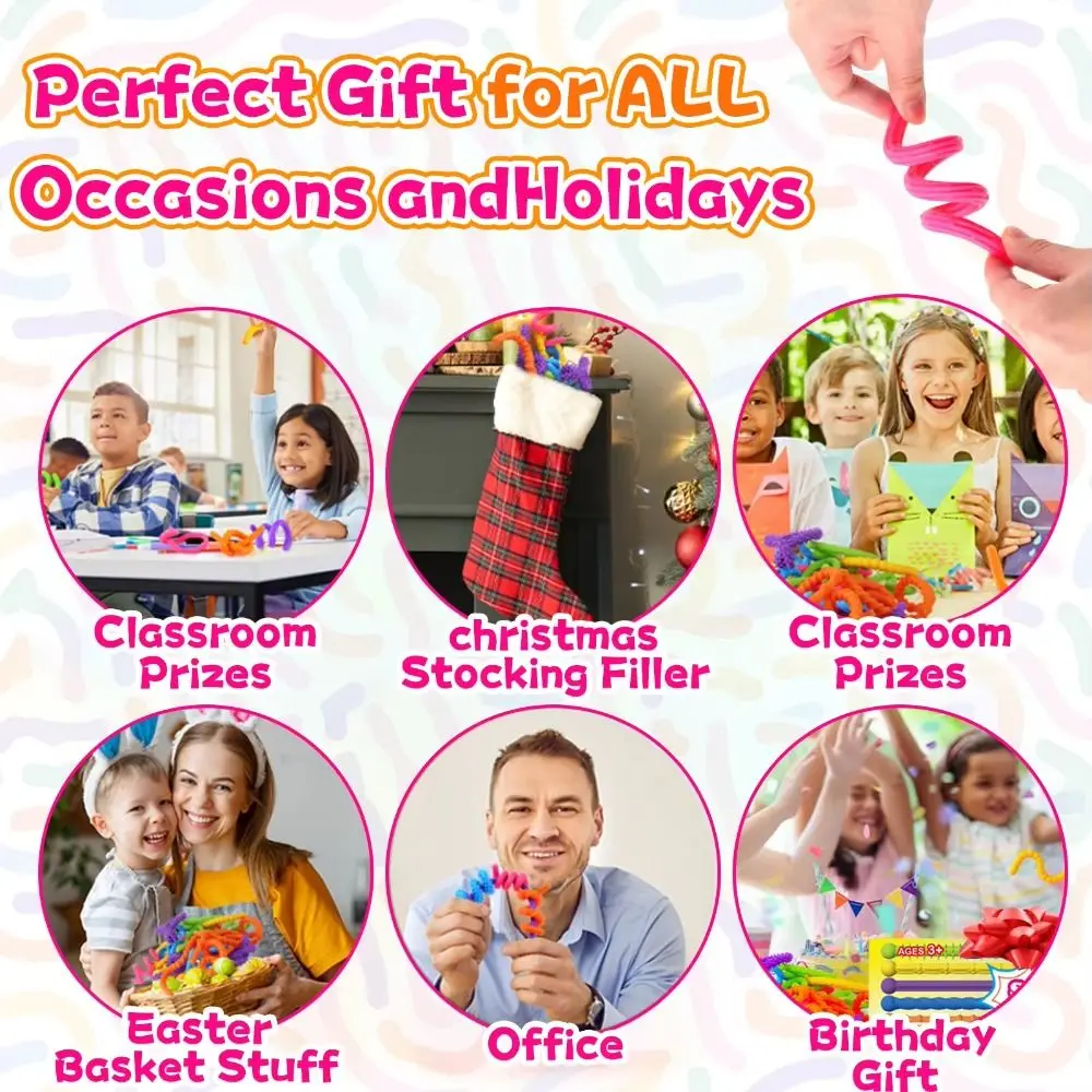 Silikon-Textur, DIY-Sensorstreifen-Spielzeug, die die Aufmerksamkeit verbessern, einzigartige, geräuschlose Dekompressor-Ringe, dehnbare elastische Nudeln