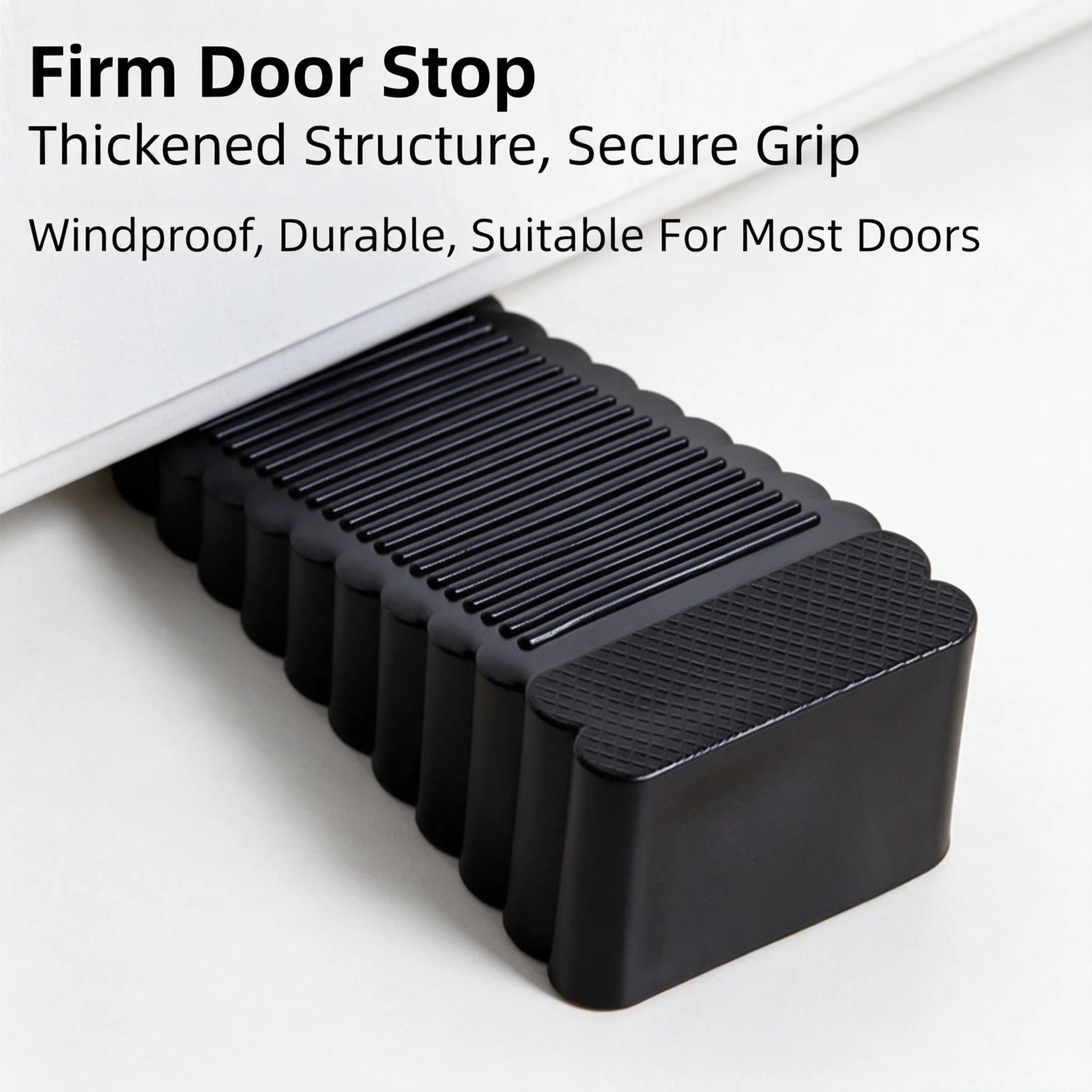 Silicone Rubber Door Stopper Block Safety No-Drill Wedge Impact Resistant Door Retainer for Home Office Daily Hardware Parts