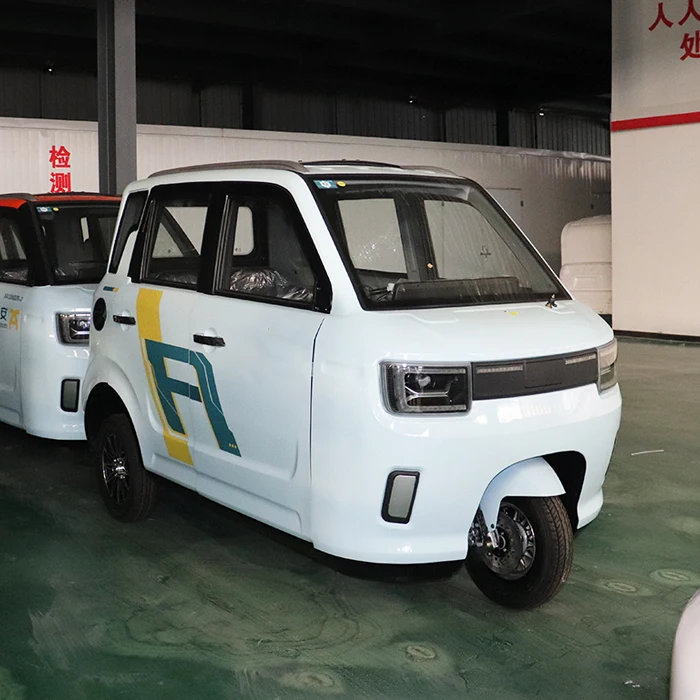 Closed Body 60v 58Ah Battery 4-Door Electric Motorized Tricycle 1500W 4-Passenger 40km/h Max Speed 80-100km Range
