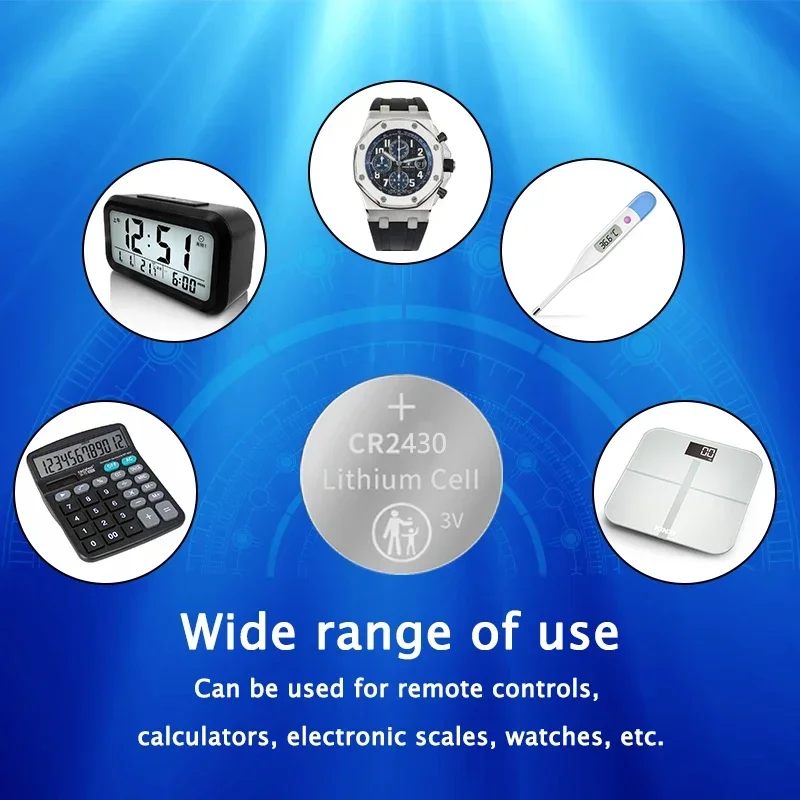 2-20 Stuks Cr2430 3V Lithium Batterij Knoop Muntbatterijen 285Mah Hoge Capaciteit Elektronische Batterijen Voor Horloge Klok Speelgoed Op Afstand