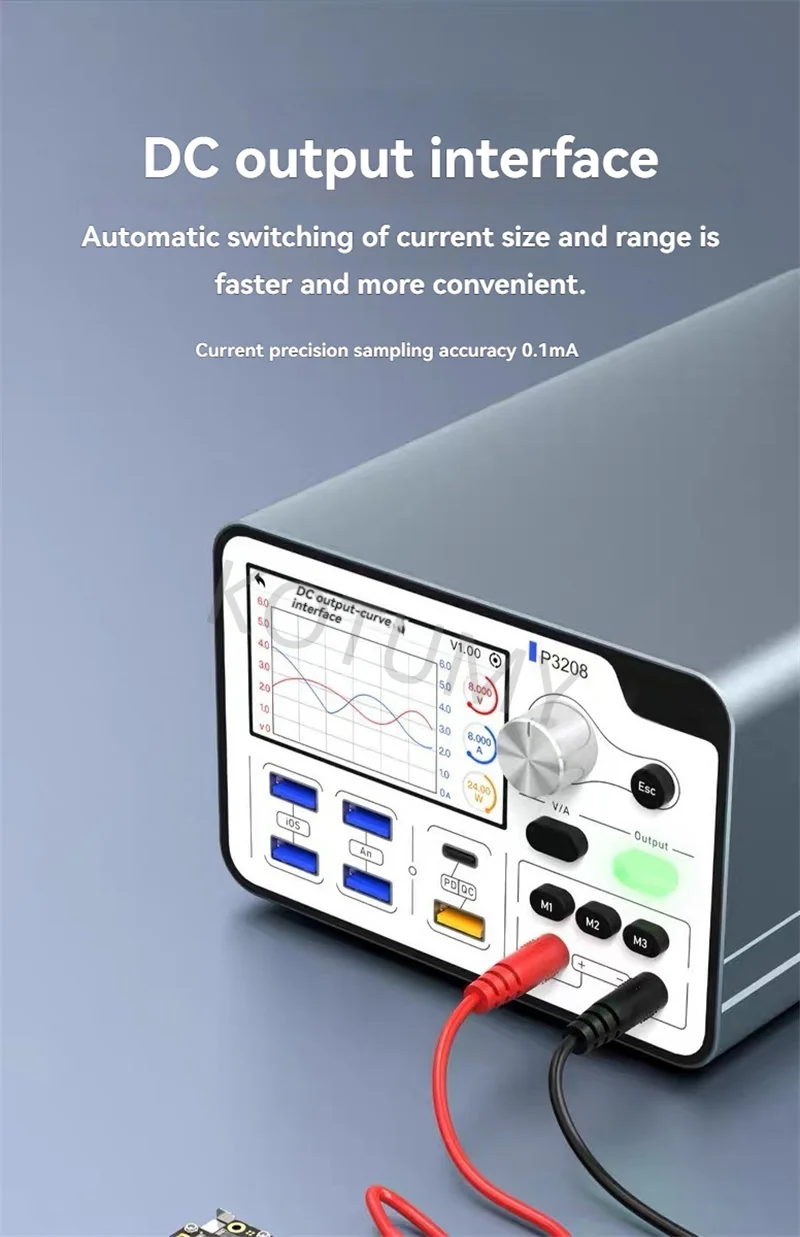 P3208 Intelligent Digital Stabilized Adjustable DC Power Supply Constant Current Output For School Lab Electronic Circuit Sample