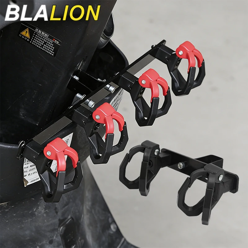 

BLALION Motorcycle Double Hook Luggage Bag Hanger No Drilling Required Front Bumper Hook Modified Hook E-Bike Motor Accessories