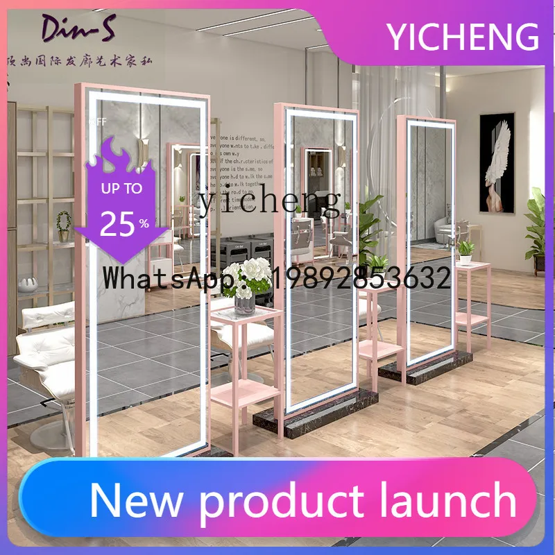 

MM new hair salon right angle with touch screen LED hair salon special double-sided hair salon mirror
