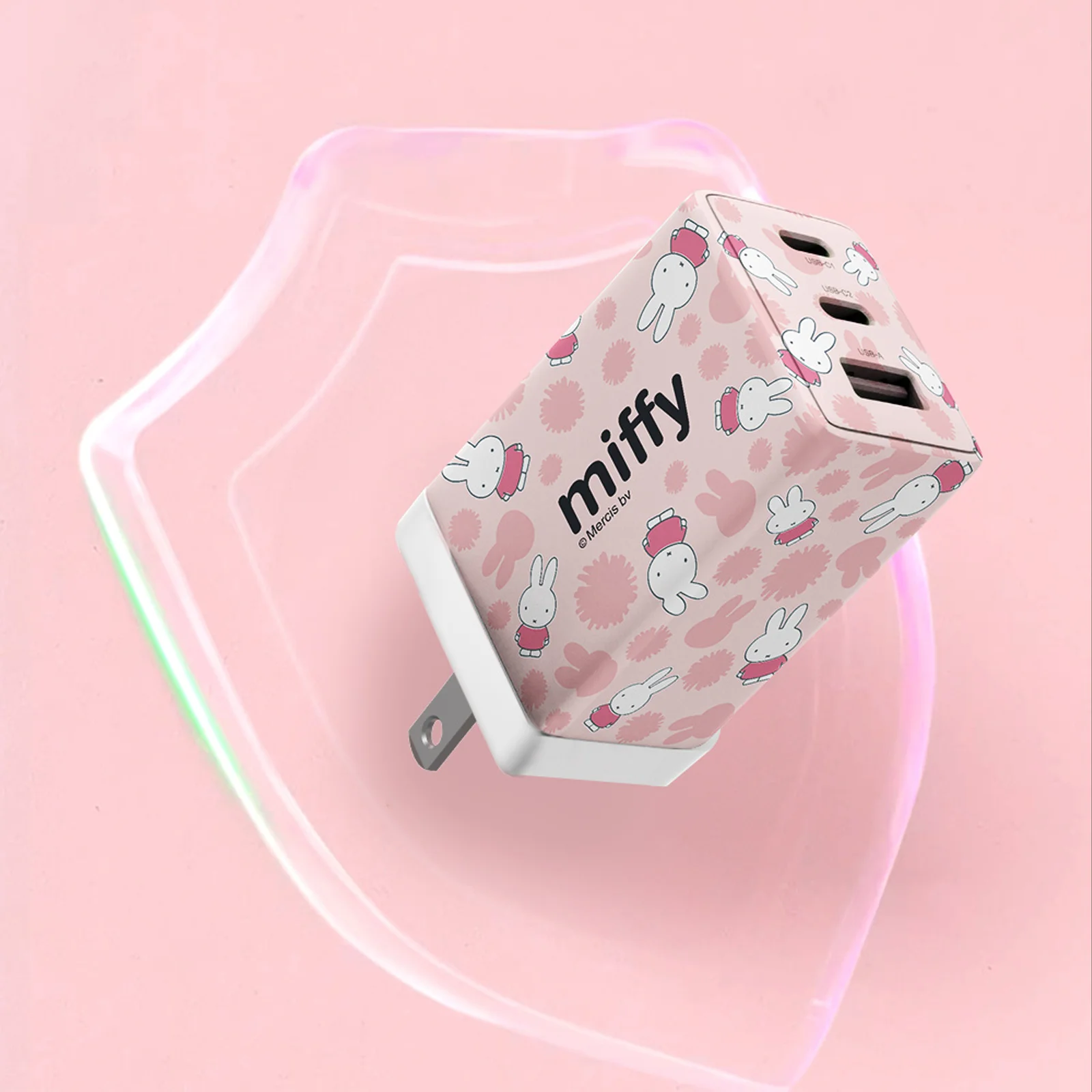 MIPOW&Miffy 65W 3Ports Foldable Power Adapter Charger