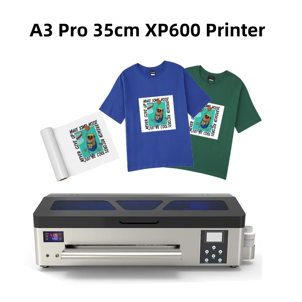 

A3 Pro 35cm XP600 Print Head Direct To Film Transfer T-shirt Printing Machine For DIY T-shirt Hoodies Jeans Fabric Textile