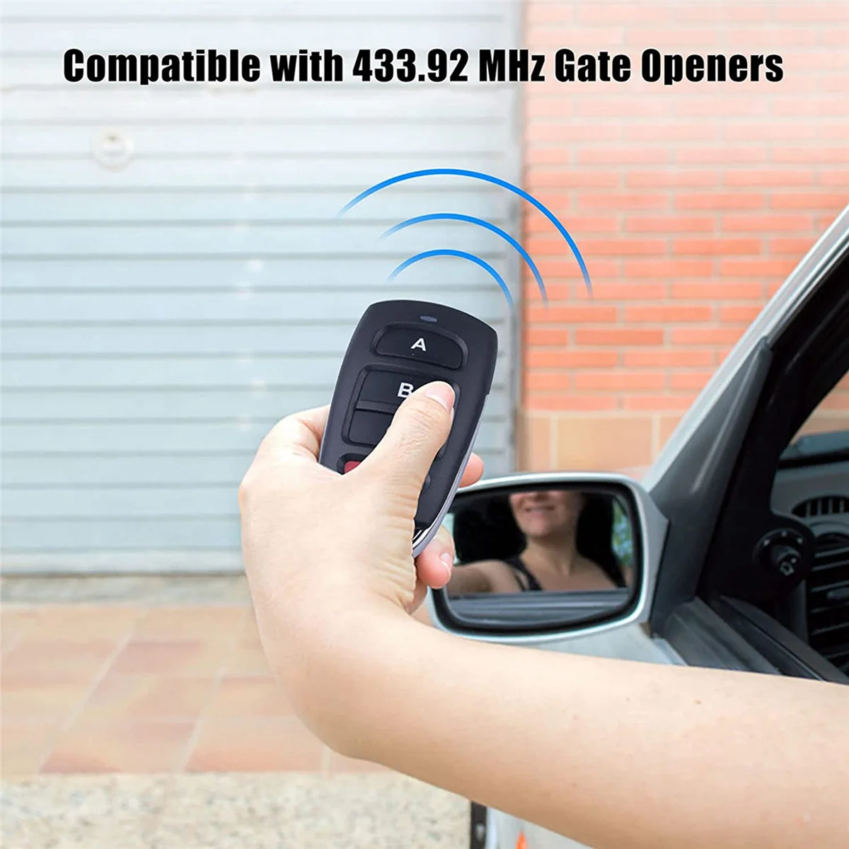 

15 Universal 433 MHZ Cloning Remote Control Keychain,Duplicates Remote Controls Replacement Garage Door Opener-A74Z