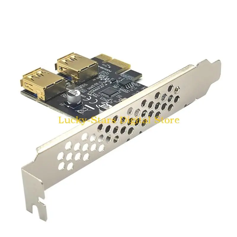 T3EE 2-puerto PCI-E Tarjeta Riser USB3.0 a USB3.2 Gen 1 Tarjetas complemento adaptador