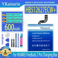 YKaiserin Battery HB512627ECW+ 120mAh/600mAh For HUAWEI FreeBuds 2 Pro CM-H2 FlyPods TWS CM-H2S Bluetooth Headset Charging Box