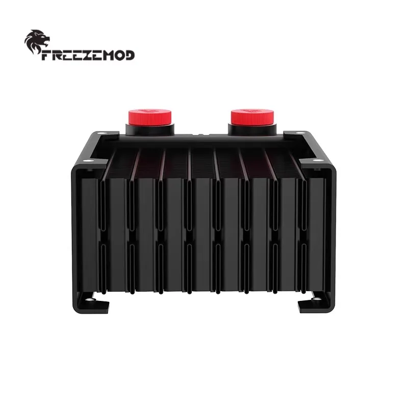 Freezemod 80 160 Small Radiator Row Aluminum 2 Layers, 47mm Thickness Match 80mm Fan for Medical/Printing /Laser Water Cooling