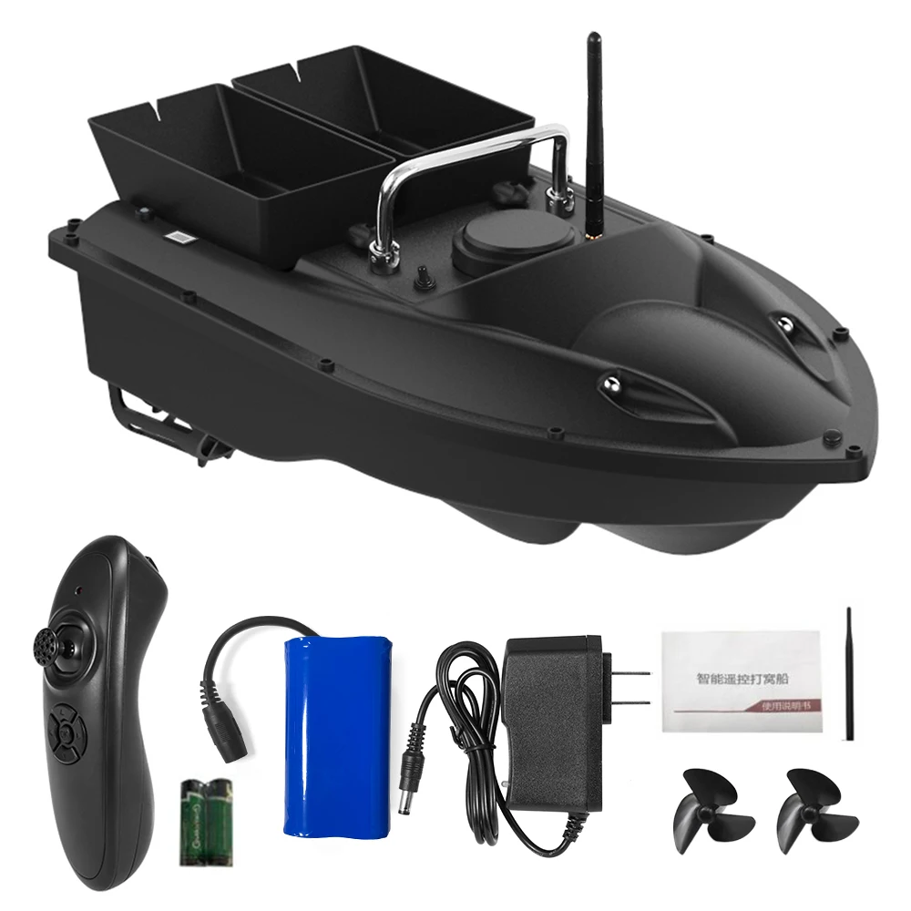 Wireless Remote Control Fishing Bait Boat Smart Fishing Feeder Fish Finder Device 430-540 yards Remote Range Auto Rc lure boat