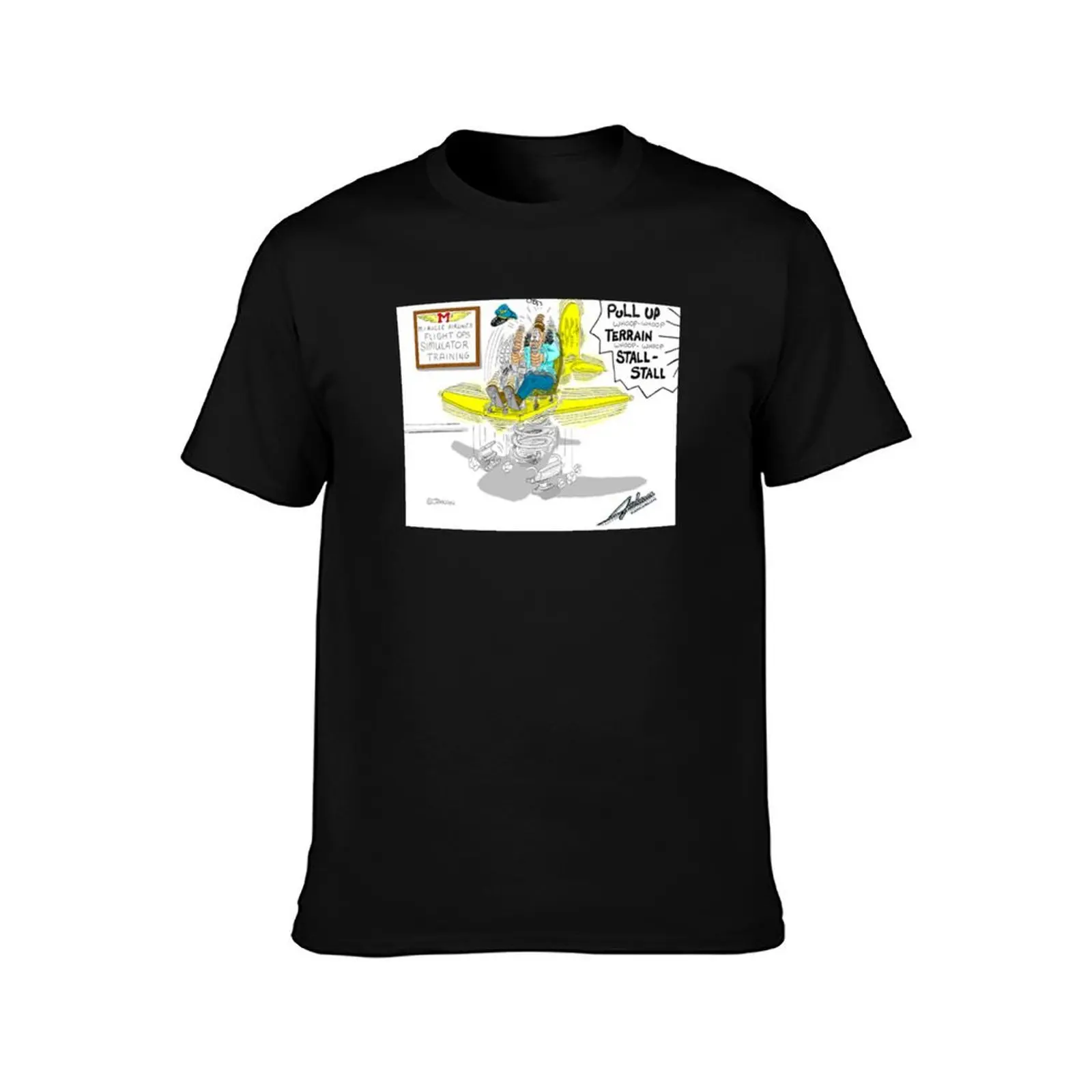 Flight Simulator T-Shirt Big and Tall Casual T-Shirt