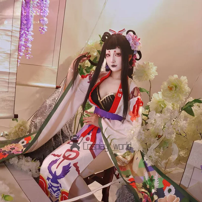 Onmyoji Kachou Fuugetsu أزياء تنكرية توقظ موحدة أنيمي لعب الأدوار عطلة لعبة حفلة أزياء الهالوين للنساء
