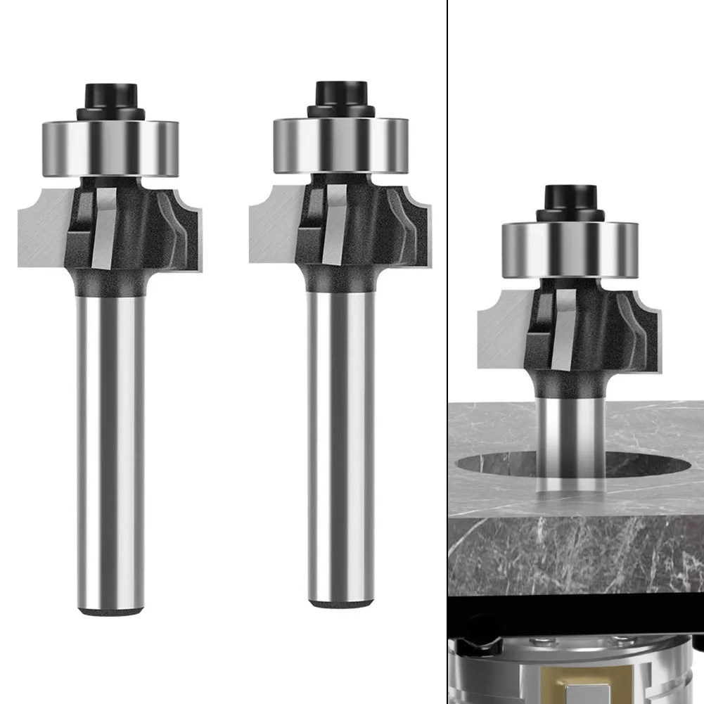 /4 /Flute /R1.5mm Roundover Router Bit 6.35mm Shank Carbide Tipped For Woodworking For Edge Trimming Chamfering Milling Tool