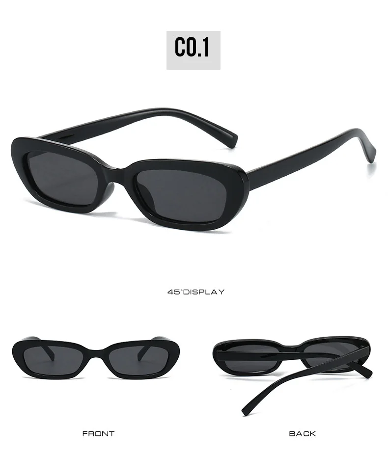 OEC CPO Ins Beliebte Fashion Square Luxus Sonnenbrille Frauen Marke Designer Rechteck Sonnenbrille Weibliche Candy Farbe Brillen – Detail 6