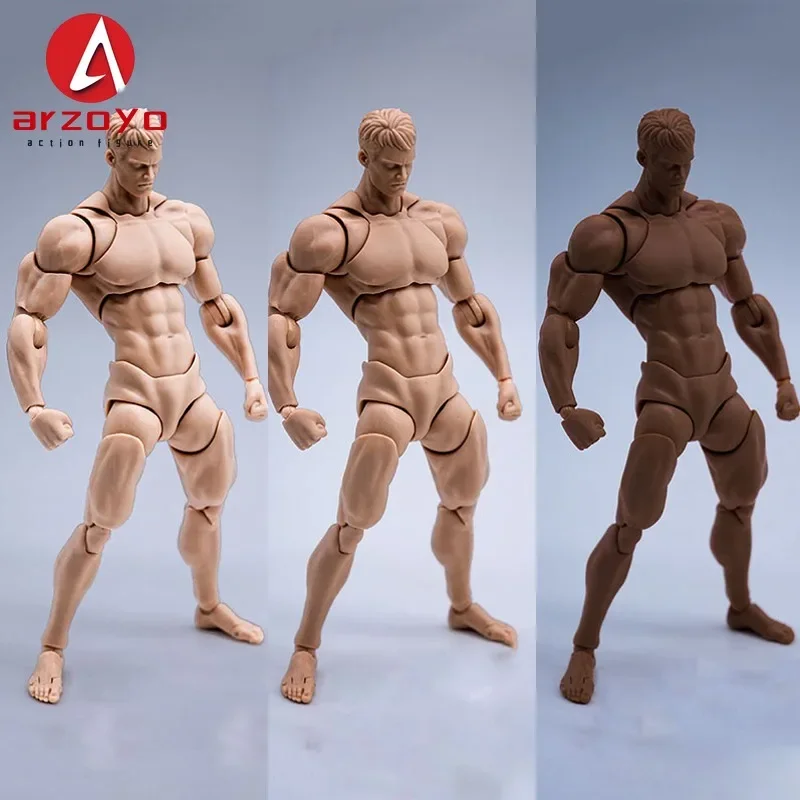 

2025 Q2 Wind Toys 1/12 Male Muscle Super Flexible Joint Body 16cm Man Action Figure Doll Model with Head Sculpt 7 Pair of Hands