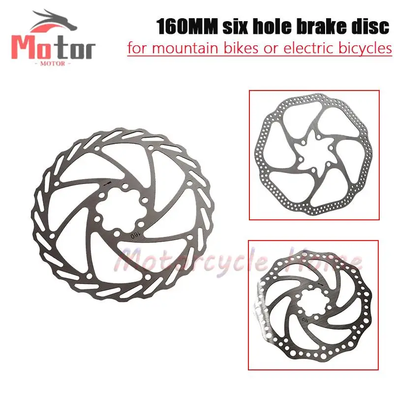 Bicycle Brake Rotors Ultarlight Steel  Efficient Cooling Bike Disc Brake Rotor 160mm Hydraulic Brake Disc Rotor Durable
