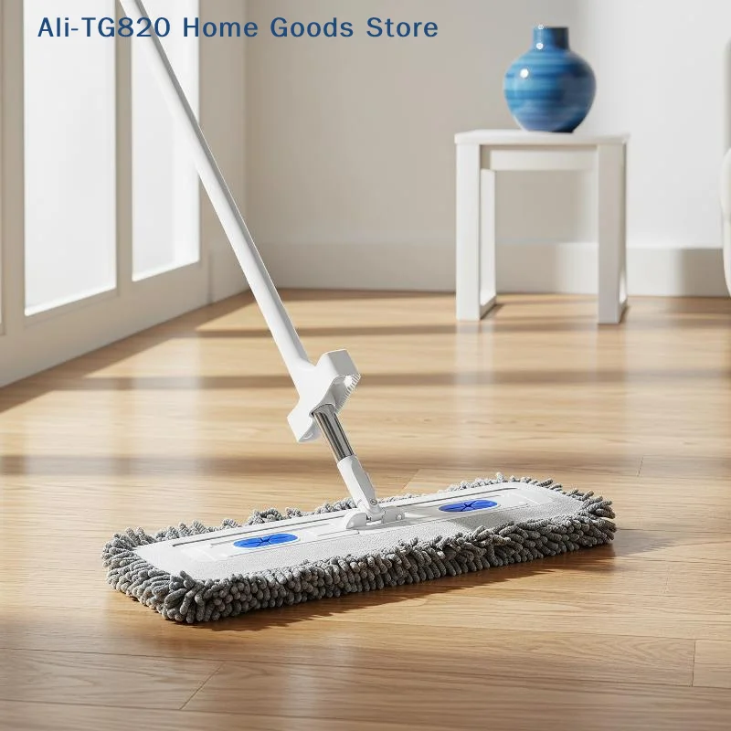 [W] 1Pc Soft 45CM Flat Mop Head Replacement Cloth Water Absorption Mop Pads For Home Floor And Window Cleaning Accessories