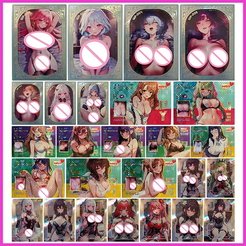 Anime Goddess Story Rare WP QP ZP Collectible Cards Ganyu Hyuga Hinata Raiden Shogun Nakano Miku Toys for boys Birthday Present