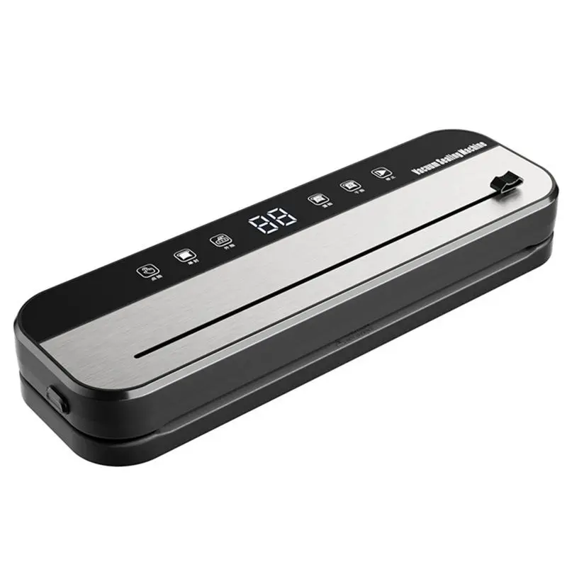 Máquina selladora al vacío compacta Mar.EU Plug 75Kpa para alimentos, sellado al vacío Sous Vide 6 en 1 con bolsa sellada