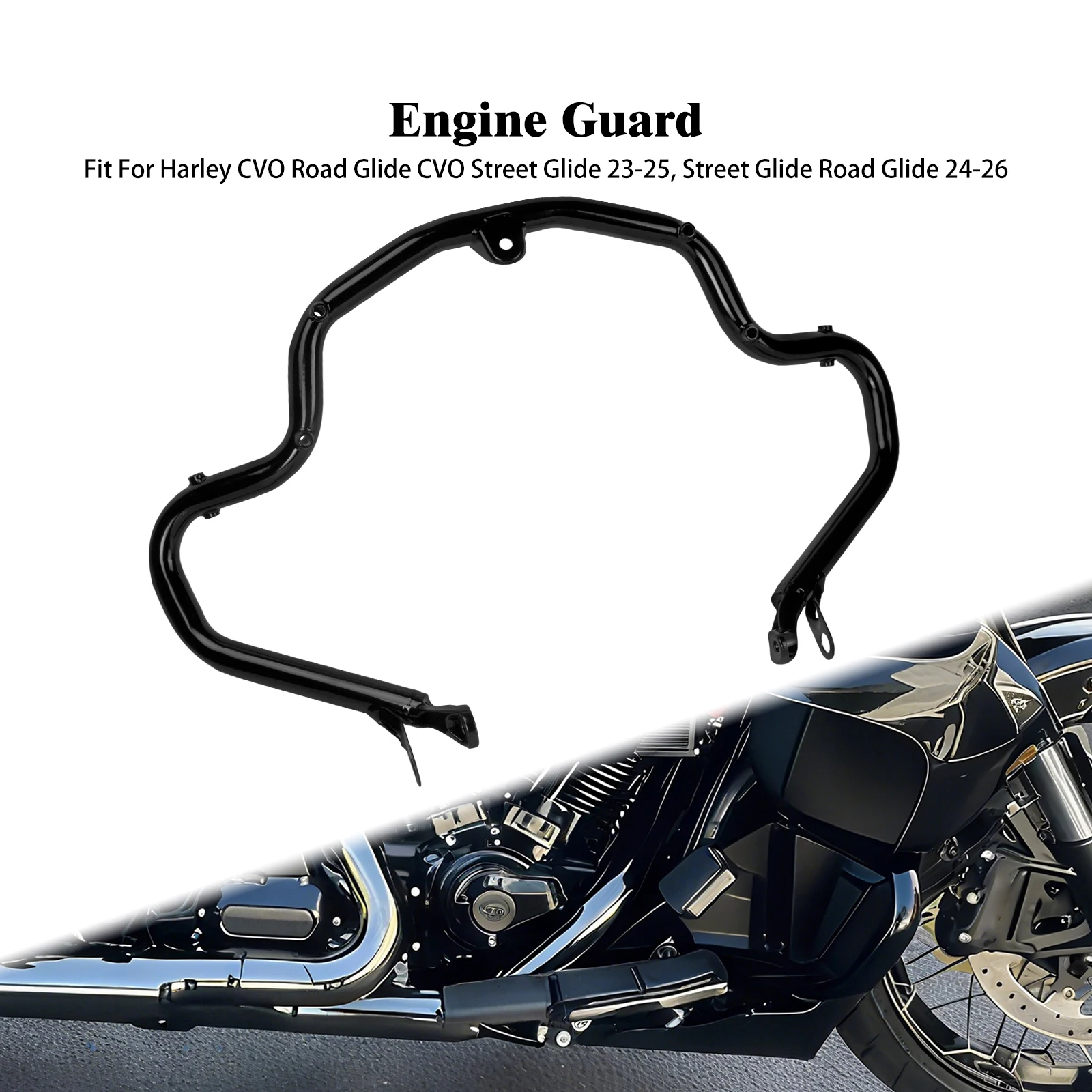 

Motorcycle Fairing Lowers Engine Guard Highway Crash Bar For Harley Touring Street Road Glide FLHX 2024-Up FLHXSE FLTRXSE 23-Up