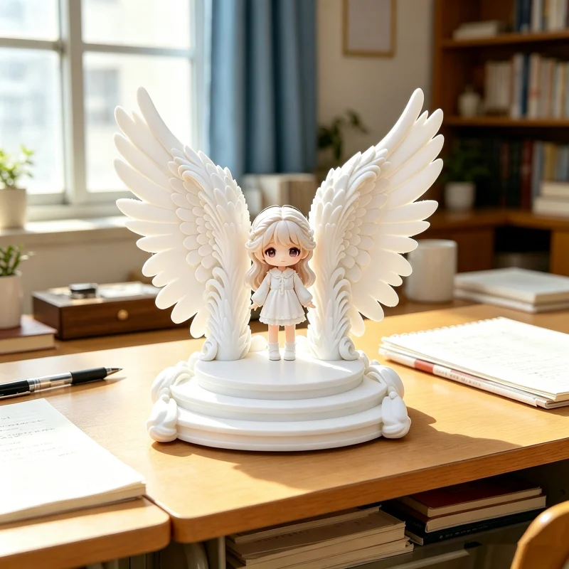 Statue d'ailes d'ange de style nordique, support d'affichage créatif pour le bureau, le salon, la chambre à coucher, décoration esthétique pour la maison, figurine, cadeau