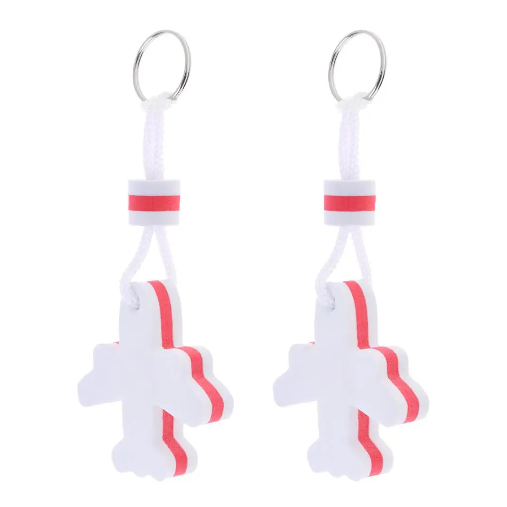 

2pcs -shaped Swimming Keyring Keychain for Boating Sailing Swimming