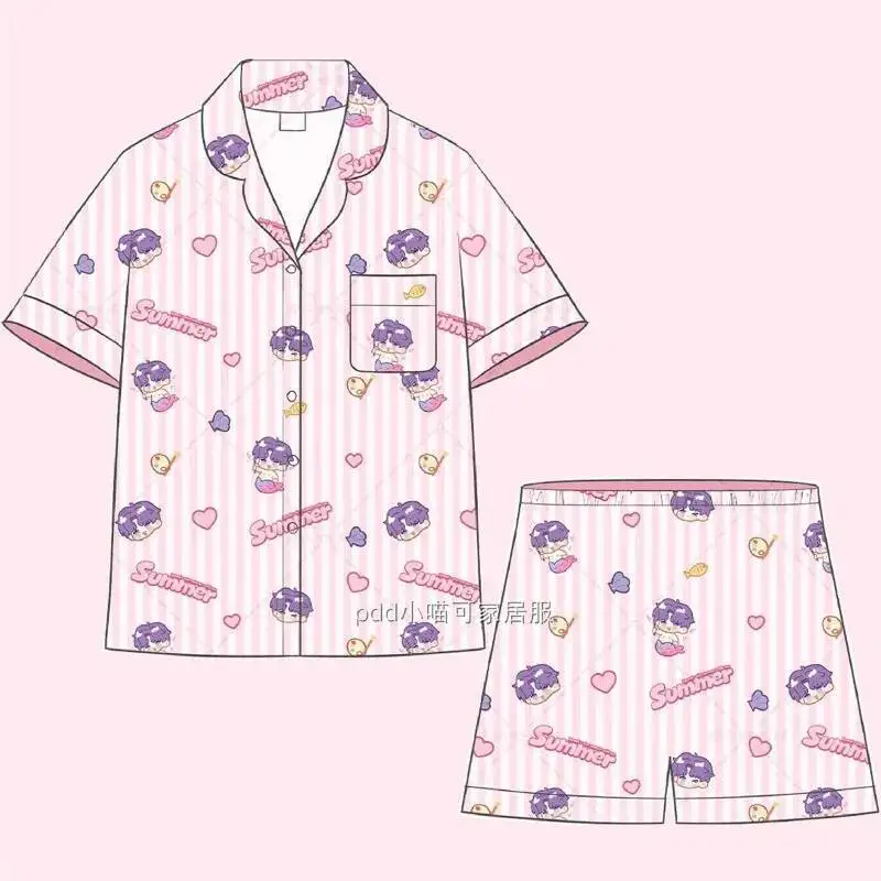 الحب والمساحة العميقة تأثيري سيلوس رافاييل زين كزافييه النساء الرجال الصيف قصيرة الأكمام السراويل باماس ملابس المنزل ازياء