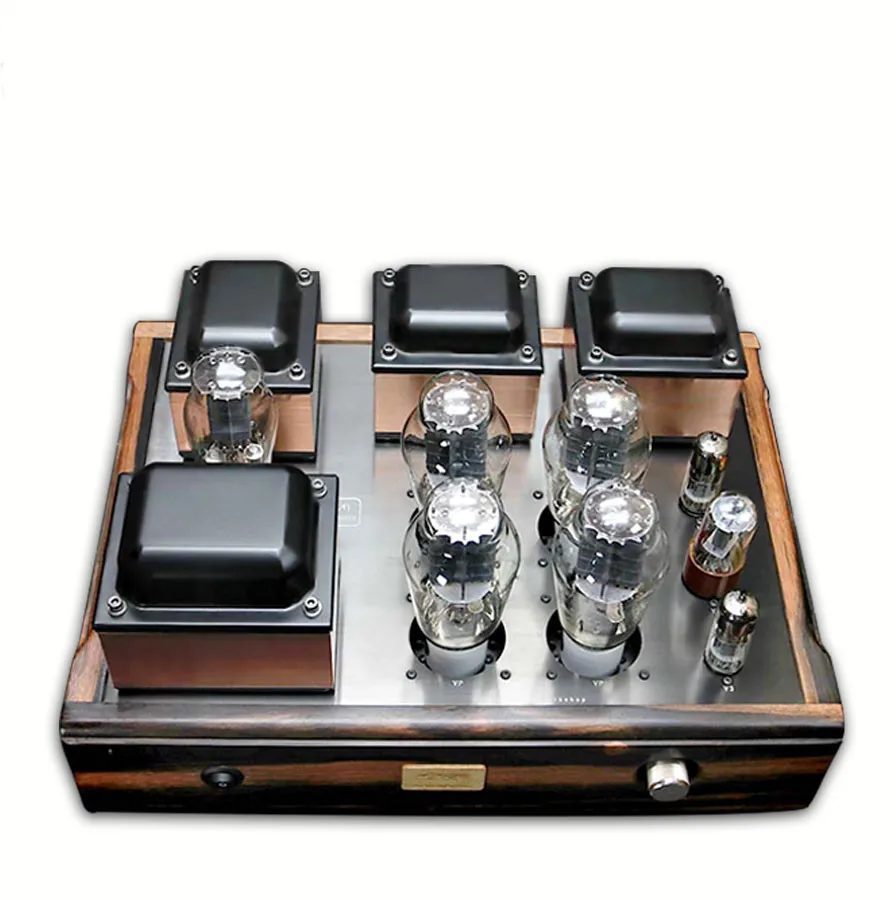 Latest 16W*2 DAA-4V300S Fever single-ended 300B tube amplifier Class A high-power amplifier, 6H6*2, 6H8C*1, 300B*4, 5U3*1