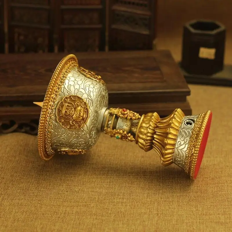 Plug-in butter , 3D flame perpetual , smokeless LED Buddhist , electronic offering lamp for Bu
