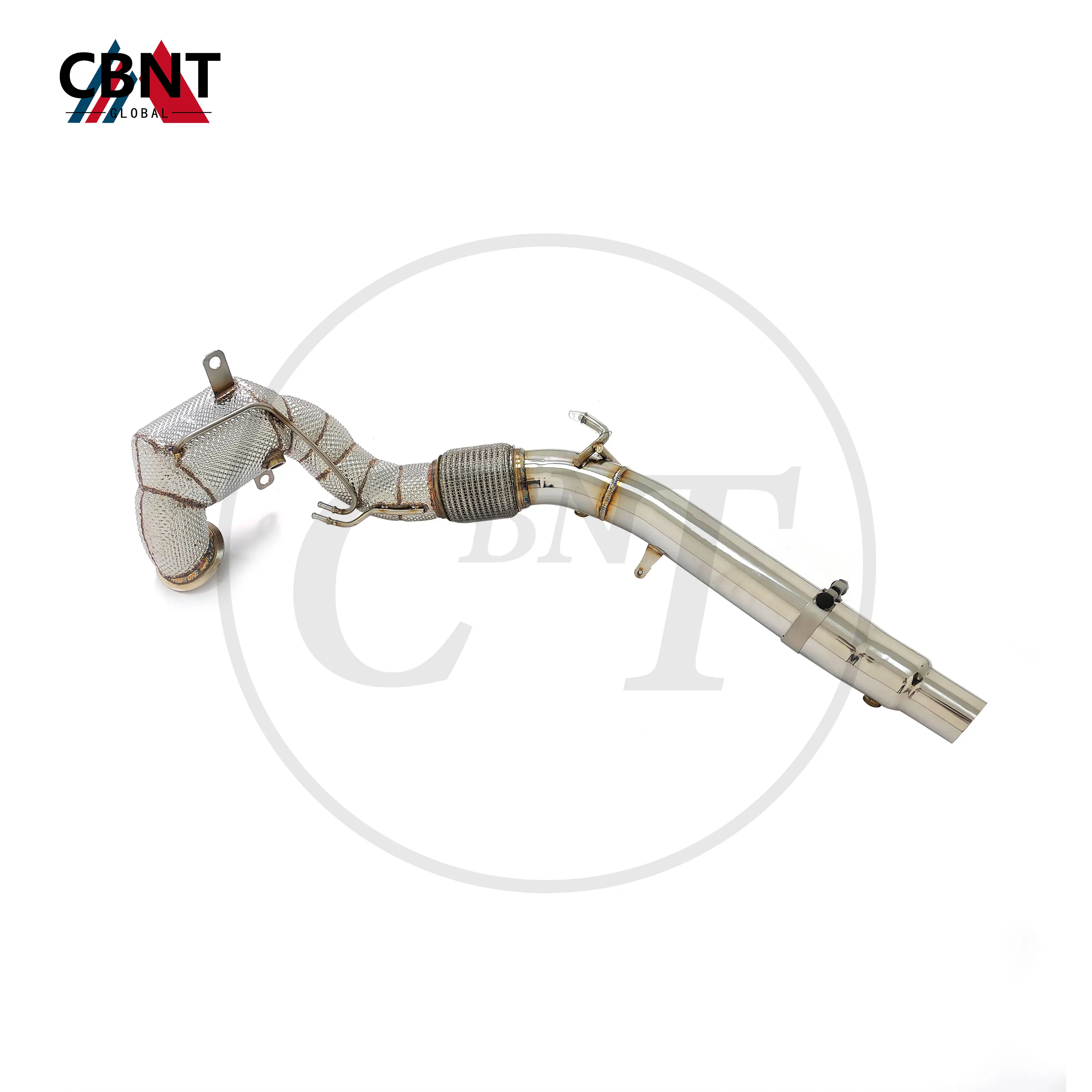 

CBNT Exhaust Systems Catted / Catless Downpipe with Heat Shield For VW Tiguan L 2019-2023 OPF High Performance Exhaust Pipe