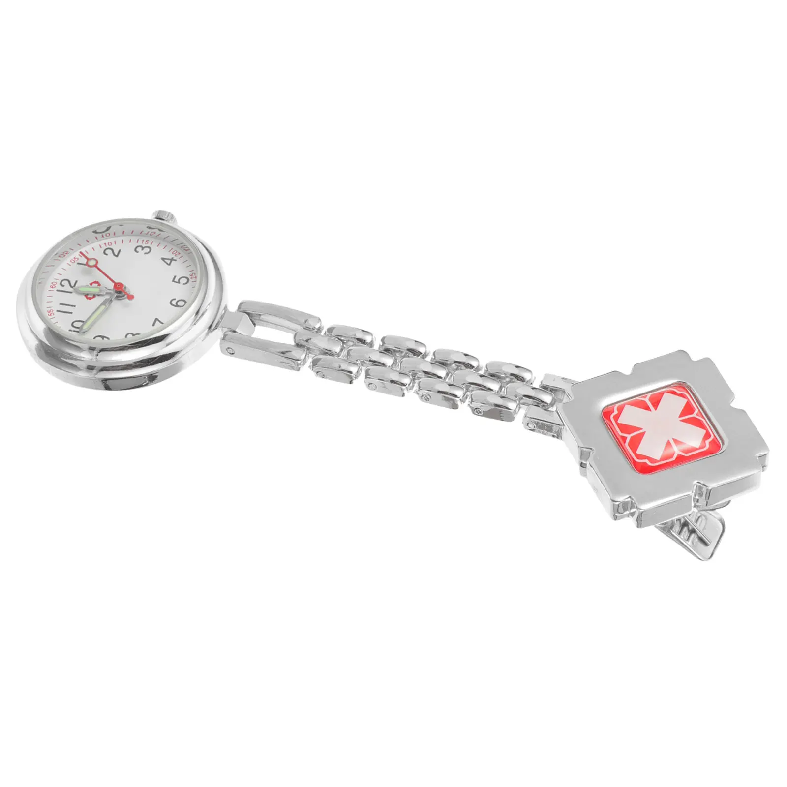 

Nursing Stylish Alloy Pocket Watch Clip On Fob Timepiece For Nurses Doctors Students Lapel Hanging Watch For Hospital School Use