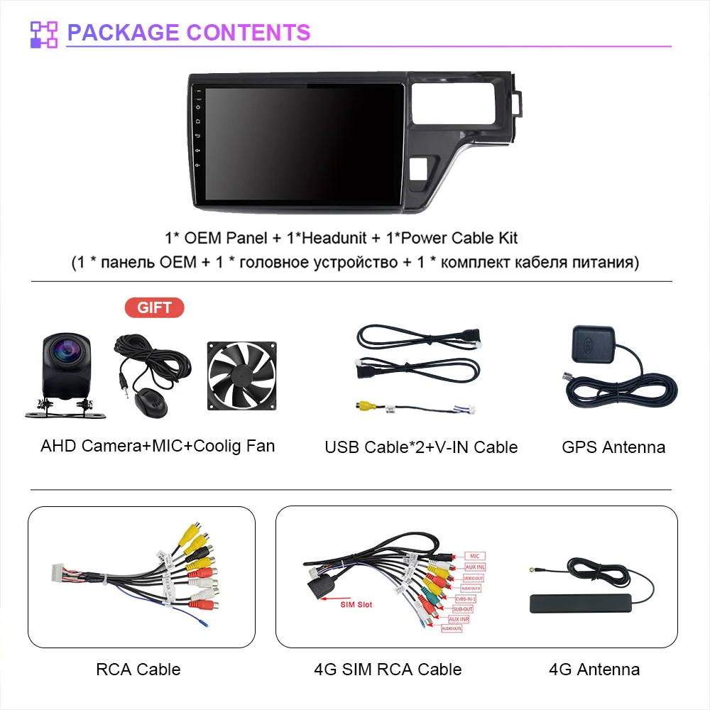 RSNAVI Android 16 For Honda Stepwgn 5 2015-2021 Carplay Auto Qualcomm Screen Car Radio Player steering wheel app control WIFI+4G